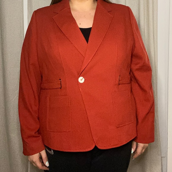 Plus Size Orange Blazer from Laura - Picture 4 of 5